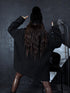 ELYNDI extended wool sweater - BLACK PRE-ORDER